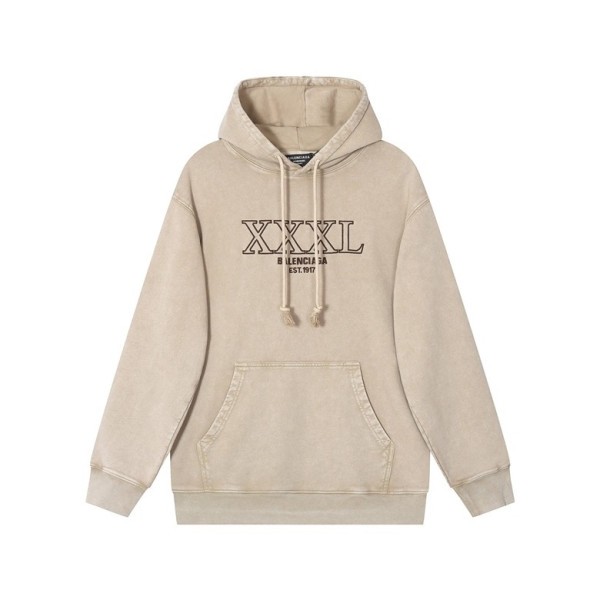 ✨발렌시아가 남/녀 캐쥬얼 베이지 후드티 - Balenciaga Unisex Beige Hoodie - bal01715x