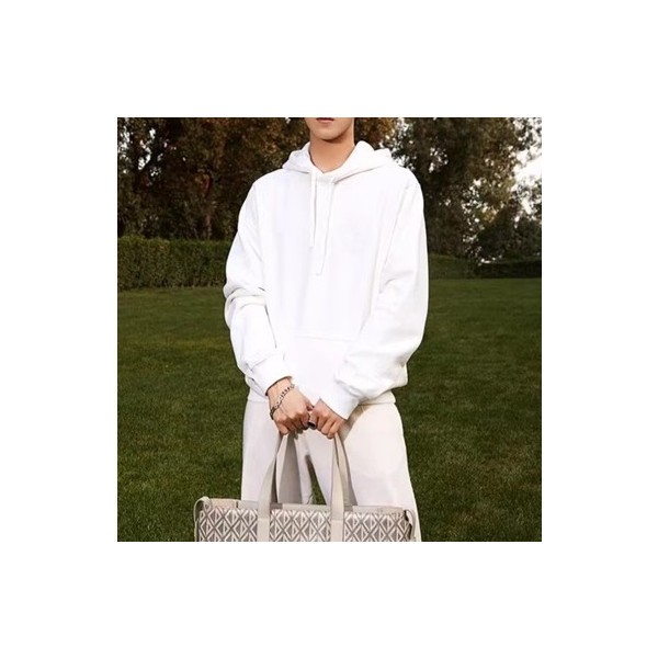 ✨디올 남자 캐쥬얼 화이트 후드티 - Dior Mens White Hoodie - dio02168x