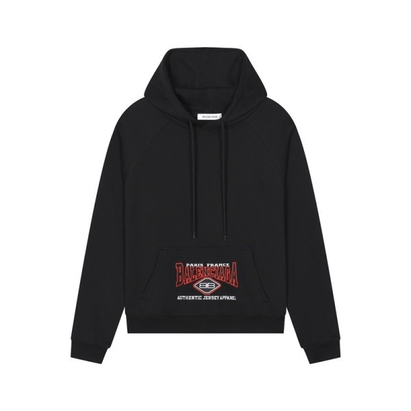 ✨발렌시아가 남/녀 캐쥬얼 블랙 후드티 - Balenciaga Unisex Black Hoodie - bal01731x
