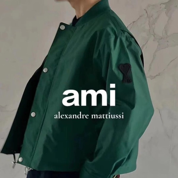 ✨아미 남성 캐쥬얼 그린 자켓 - Ami Mens Green Jackets - ami0307x