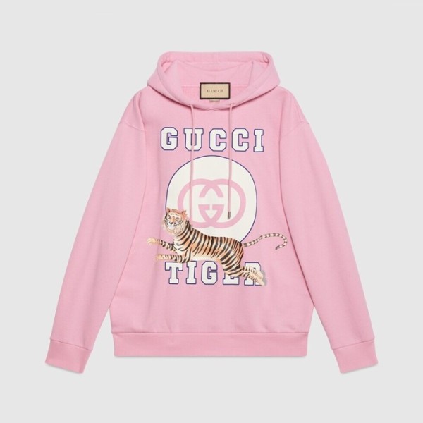 ✨구찌 남/녀 트렌디 핑크 후드티 -  Gucci Unisex Pink Hoodie - guc05268x