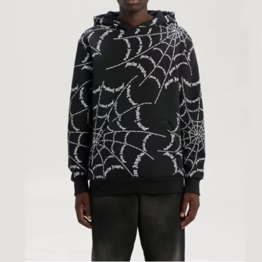 ❤팜 엔젤스 남성 블랙 후드티 - Palm Angels Mens Black Hoodie - pam0386x