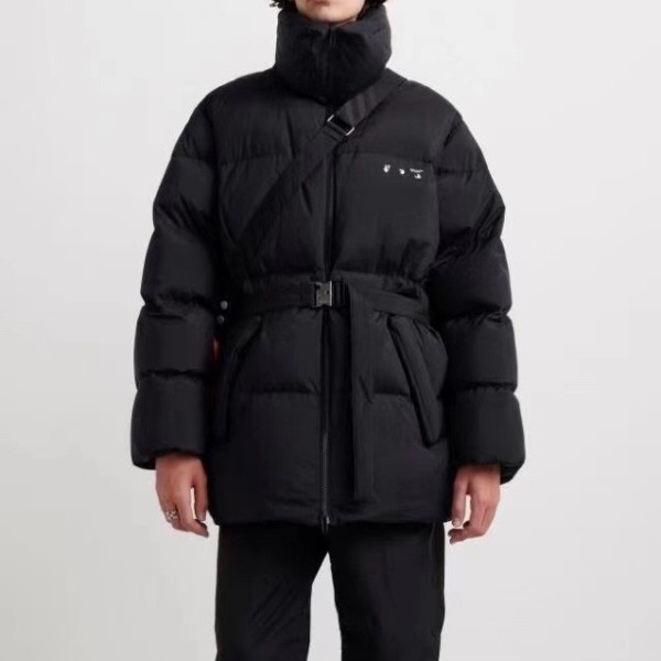 ✨오프화이트 남/녀 구스다운 블랙 패딩 - Off-White Unisex Black Padding - off0866x