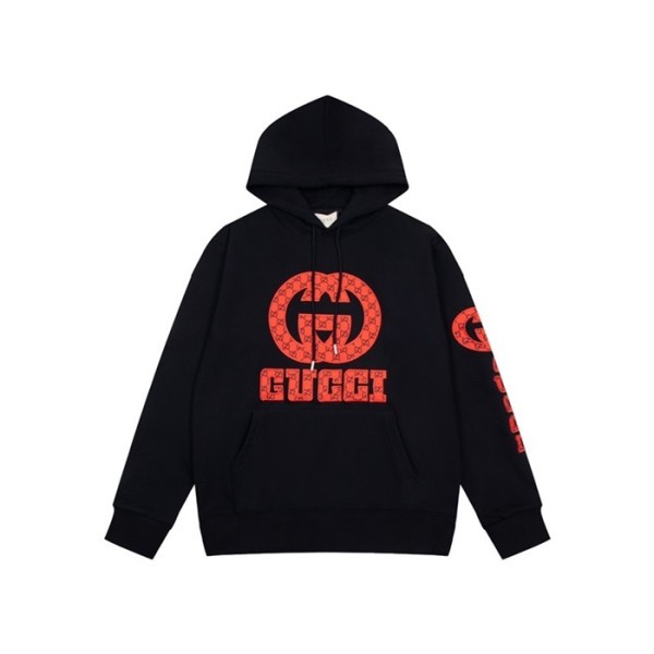 ✨구찌 남/녀 트렌디 블랙 후드티 -  Gucci Unisex Black Hoodie - guc05296x