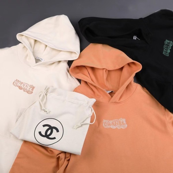 ✨샤넬 남/녀 캐쥬얼 베이지 후드티 - Chanel Unisex Beige Hoodie - cnl0934x