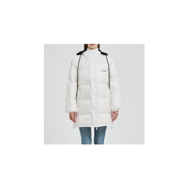 ✨셀린느 여성 화이트 구스다운 롱패딩 - Celine Womens White Padding - cel0514x