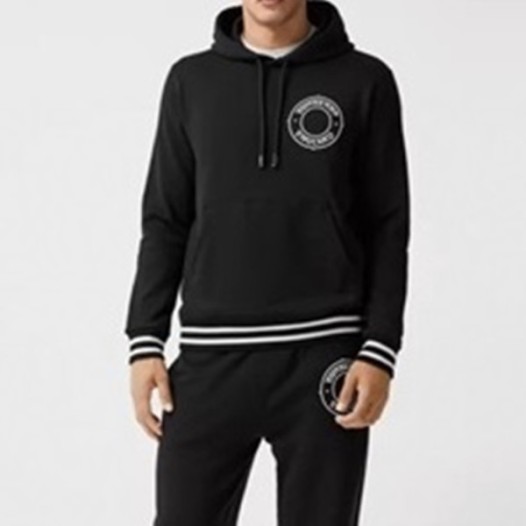 ❤버버리 남성 클래식 블랙 후드티 - Burberry Mens Black Hoodie - bur04554x