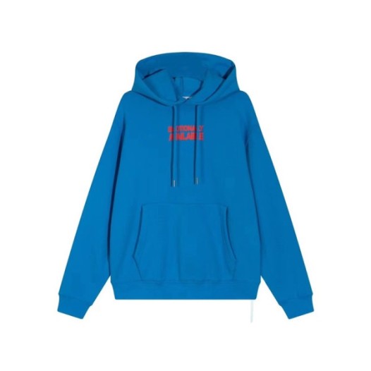 ❤오프화이트 남성 캐쥬얼 블루 후드티 - Off-white Mens Blue Hoodie - off0868x