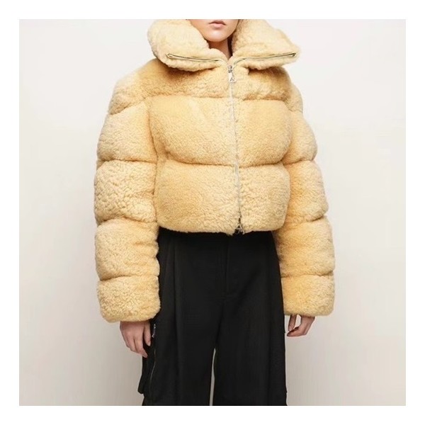 ✨보테가베네타 여성 옐로우 덕다운 패딩 - Bottega Veneta Womens Yellow Padding - bv454x