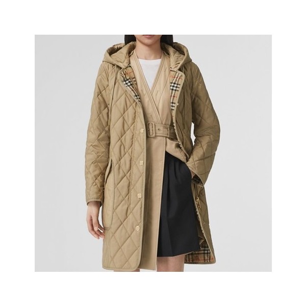 ✨버버리 여성 베이지 다운 코트 - Burberry Womens Beige Coats - bur04574x