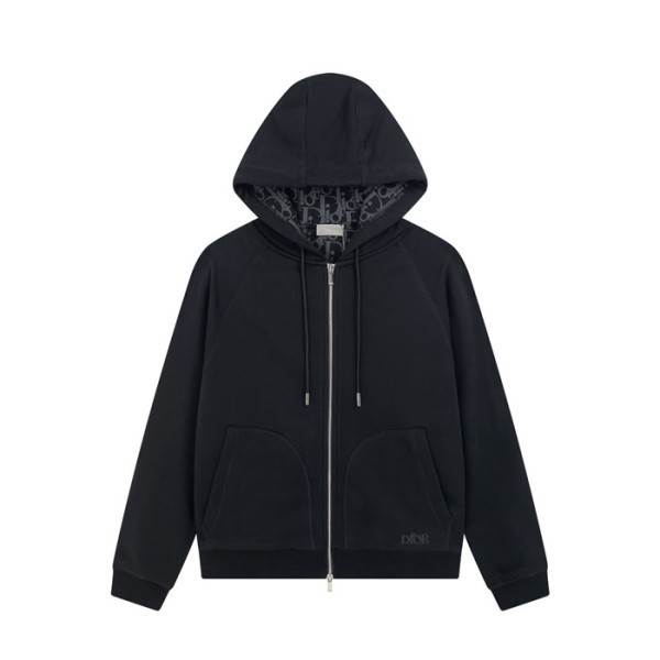 ✨디올 남자 블랙 집업 후드티 - Dior Mens Black Hoodie - dio02202x