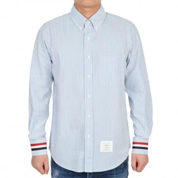 ✨톰브라운 남성 블루 셔츠 - Thom Browne Mens Blue Tshirts - tom0669x