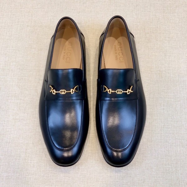 ✨구찌 남성 이니셜 블랙 로퍼 - Gucci Mens Black Loafer - gu35x