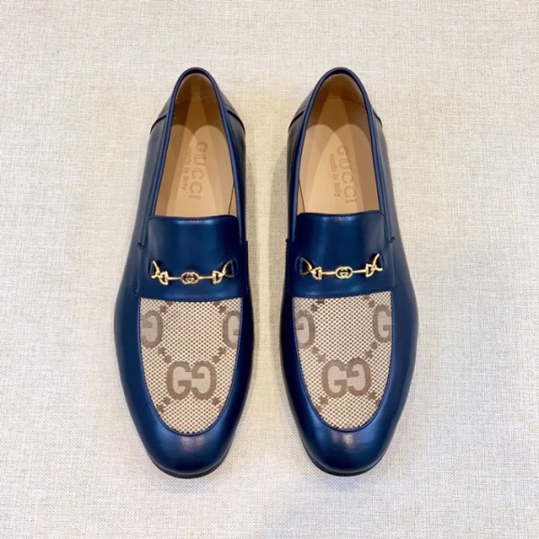 ✨구찌 남성 이니셜 네이비 로퍼 - Gucci Mens Navy Loafer - gu37x