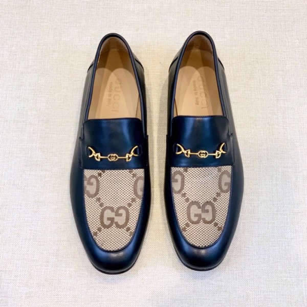 ✨구찌 남성 이니셜 블랙 로퍼 - Gucci Mens Black Loafer - gu38x