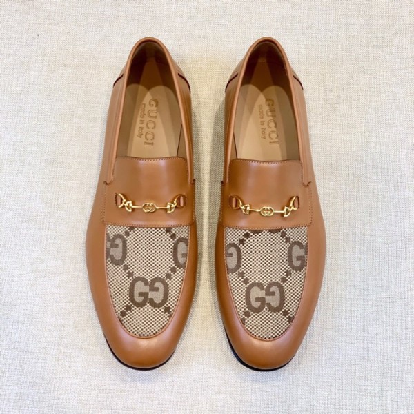 ✨구찌 남성 이니셜 카멜 로퍼 - Gucci Mens Camel Loafer - gu39x