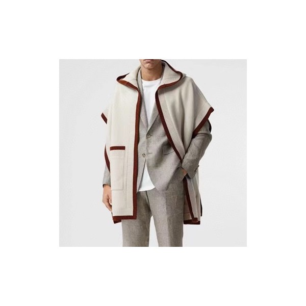 ✨버버리 남/녀 아이보리 판쵸 - Burberry Unisex Ivory Poncho - bur4599x