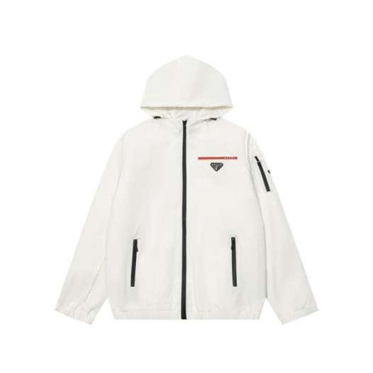 ❤프라다 남성 화이트 후드 자켓 - Prada Mens White Jackets - pr11x