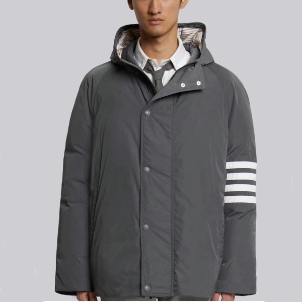 ✨톰브라운 남성 그레이 다운 패딩  - Thom Browne Mens Gray Padding - thom0672x