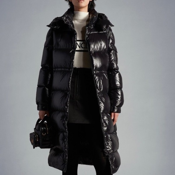 ✨몽클레어 여성 덕다운 블랙 롱패딩 - Moncler Womens Black Padding - Mo14x