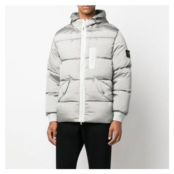 ✨스톤아일랜드 남성 그레이 구스다운 패딩 - Stone Island Mens Gray Padding - sto0526x