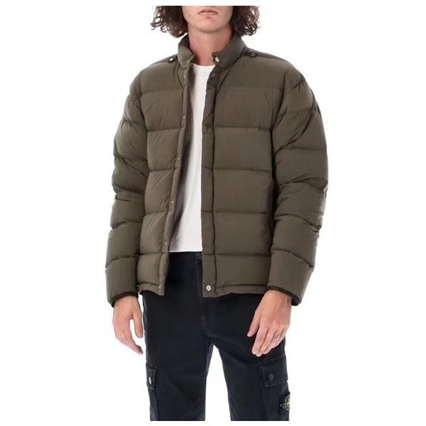 ✨스톤아일랜드 남성 카키 구스다운 패딩 - Stone Island Mens Khaki Padding - sto0528x