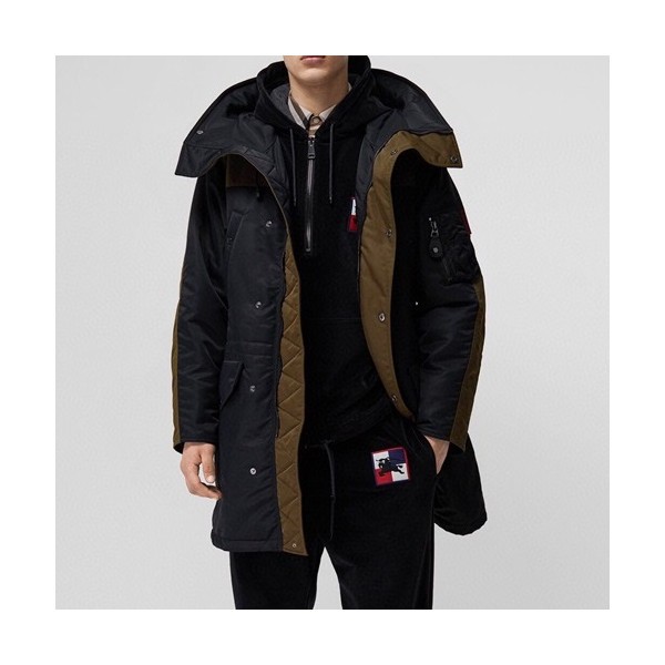 ✨버버리 남성 블랙 다운 코트 - Burberry Mens Black Coats - bur04609x