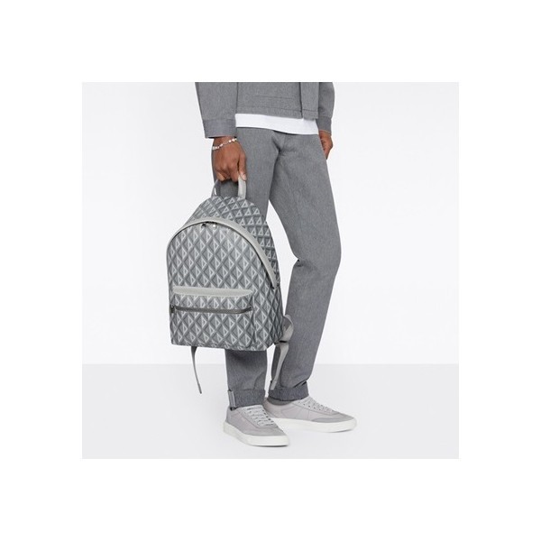 ✨디올 남성 다이아몬드 그레이 백팩 - Dior Mens Gray Back Pack - dio02230x