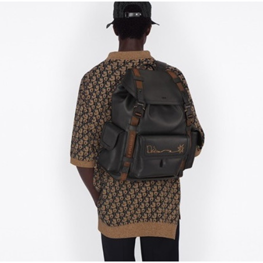❤디올 남성 Rider 블랙 백팩 - Dior Mens Black Back Pack - dio02232x