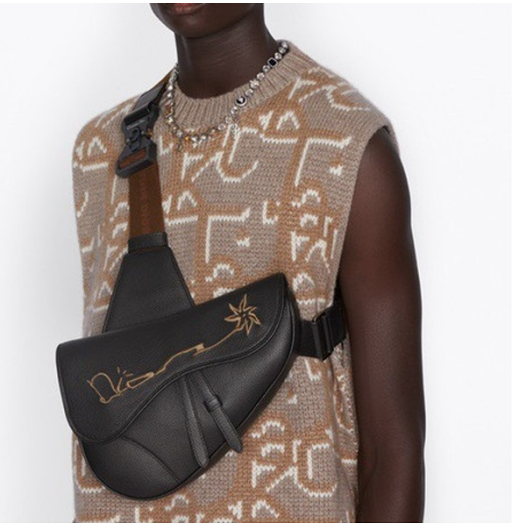 ❤디올 남성 블랙 새들백 - Dior Men Black Saddle Bag - dio02334x