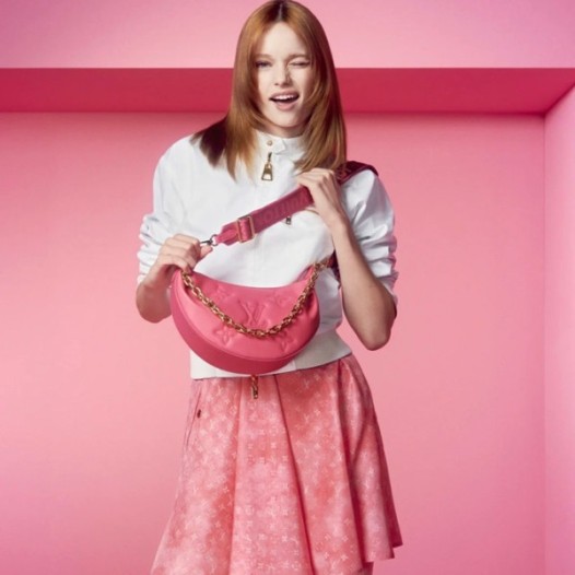★루이비통 여성 오버더 문 느와백 M59915 숄더백 - Louis vuitton Womens Pink Shoulder Bag - lv49x