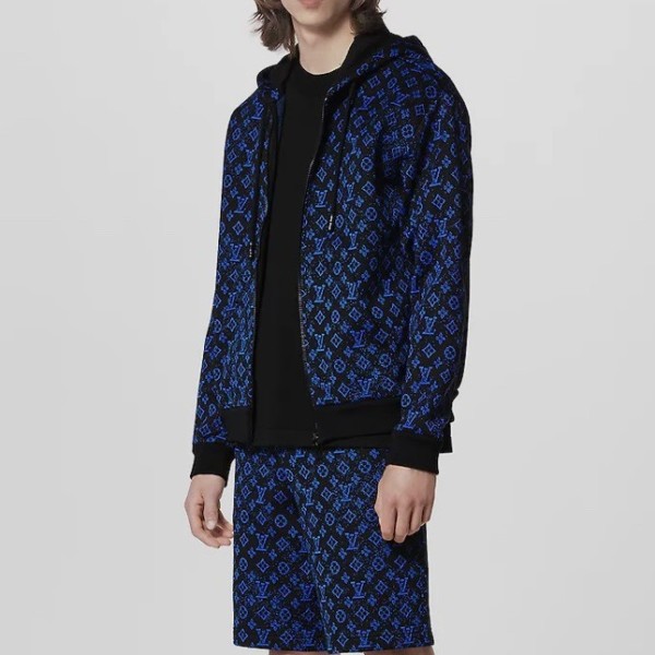 ✨루이비통 남자 베이직 블루 후드티 - Louis vuitton Mens Blue Hoodie - lv60x