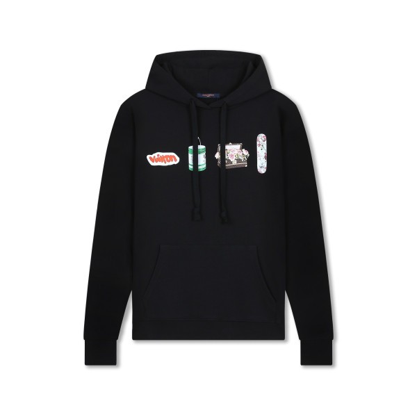 ✨루이비통 남자 베이직 블랙 후드티 - Louis vuitton Mens Black Hoodie - lv61x