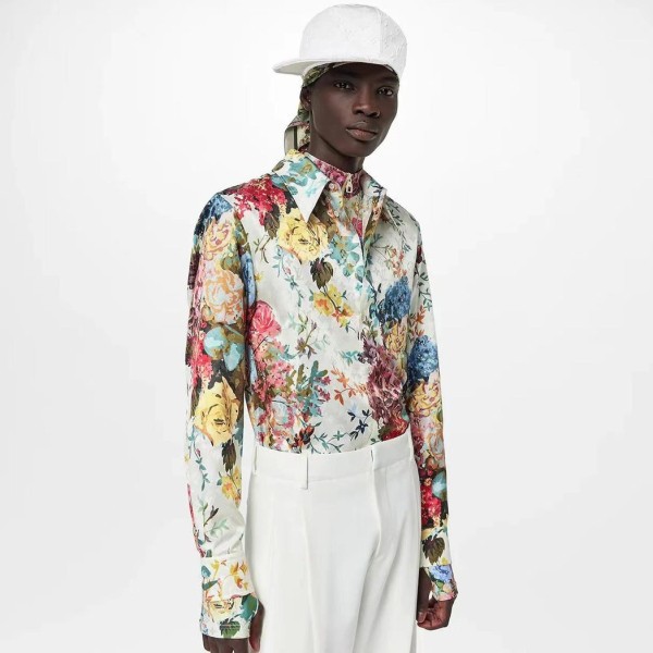 ✨루이비통 남성 화이트 셔츠 - Louis vuitton Mens White Tshirts - lv74x