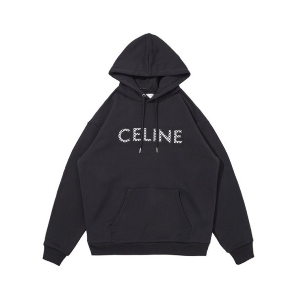 ✨셀린느 남성 캐쥬얼 블랙 후드티 - Celine Mens Black Hoodie - ce03x