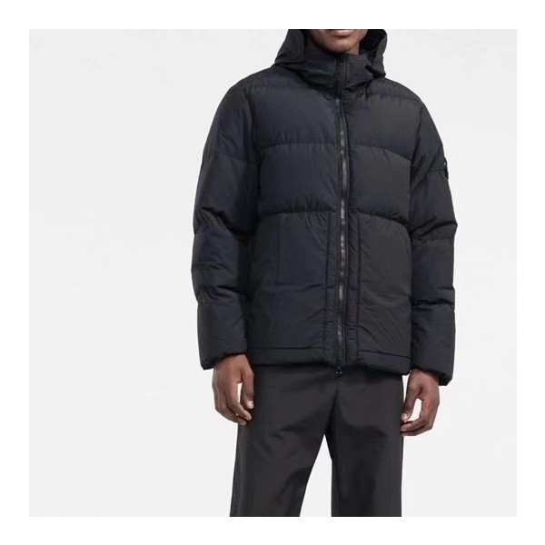 ✨스톤아일랜드 남성 블랙 구스다운 패딩 - Stone Island Mens Black Padding - sto0533x