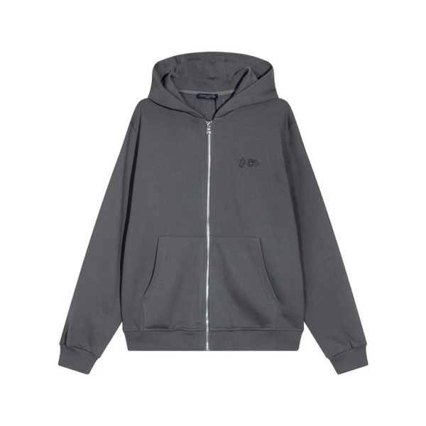 ✨루이비통 남자 그레이 집업 후드티 - Louis vuitton Mens Gray Hoodie - lv147x