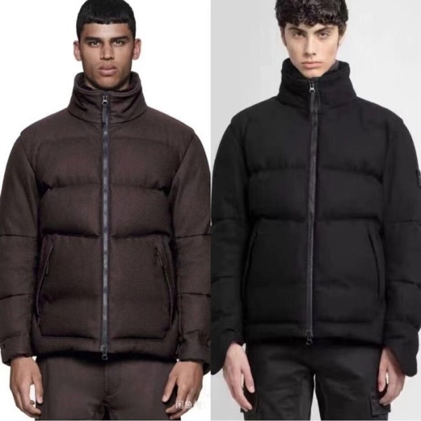 ✨스톤아일랜드 남성 블랙 구스다운 패딩 - Stone Island Mens Black Padding - sto0534x