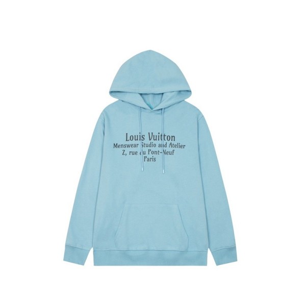 ✨루이비통 남자 블루 후드티 - Louis vuitton Mens Blue Hoodie - lv150x