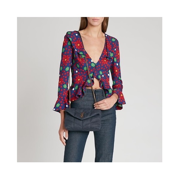 ✨입생로랑 여성 블루 숄더백 - Saint Laurent Womens Blue Shoulder Bag - ysl263x