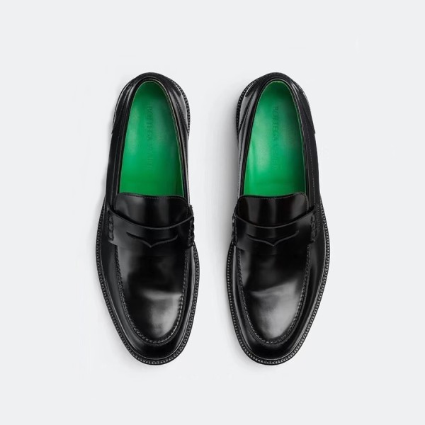 ✨보테가베네타 남성 블랙 로퍼 - Bottega Veneta Mens Black Loafer - bv09x
