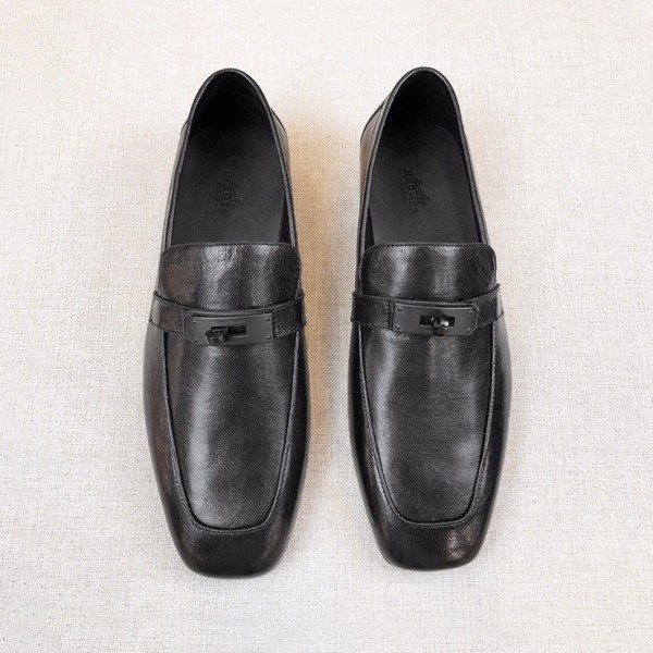 ✨에르메스 남성 시그니처 블랙 로퍼 - Hermes Mens Black Loafer - her921x