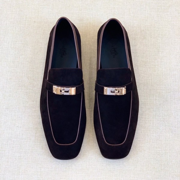 ✨에르메스 남성 시그니처 브라운 로퍼 - Hermes Mens Brown Loafer - her922x