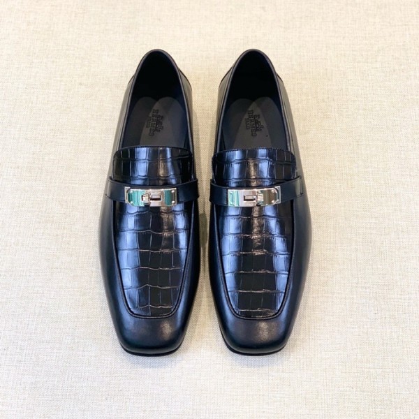 ✨에르메스 남성 시그니처 블랙 로퍼 - Hermes Mens Black Loafer - her925x