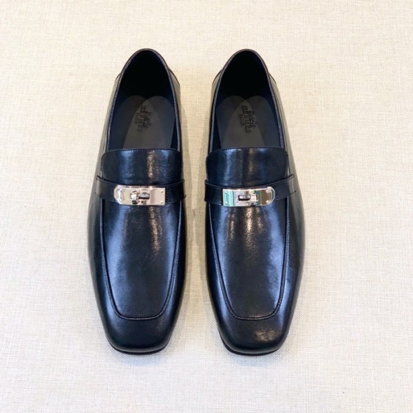 ✨에르메스 남성 시그니처 블랙 로퍼 - Hermes Mens Black Loafer - her927x