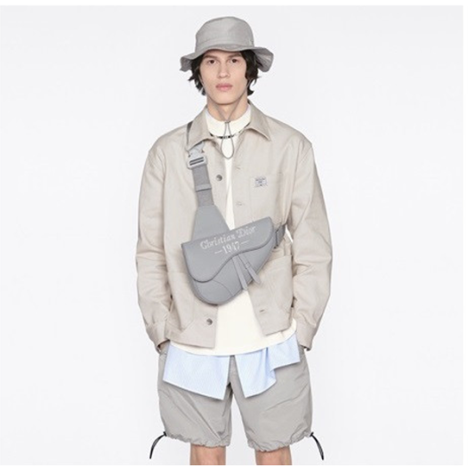 ❤디올 남성 그레이 새들백 - Dior Men Gray Saddle Bag - di64x
