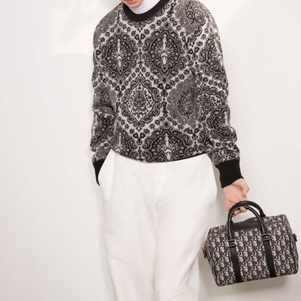 ✨디올 남성 블랙 오블리크 토트백 - Dior Men Black Oblique Tote Bag - di74x