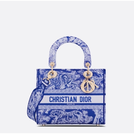 ❤디올 여성 블루 레이디백 - Dior Womens Blue Lady Bag - di90x