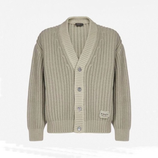 ❤프라다 남성 베이지 브이넥 가디건 - Prada Mens Beige Cardigan - pr42x