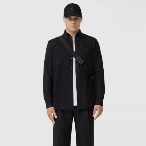 ✨버버리 남성 베이직 블랙 셔츠 - Burberry Mens Black Tshirts - bu20x